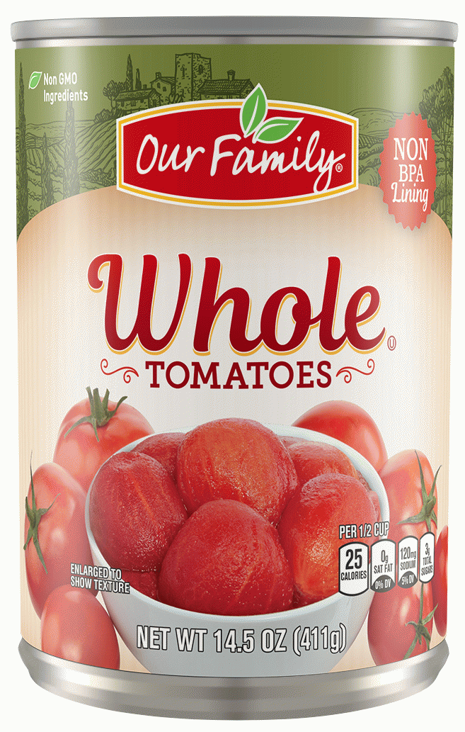 Our Family  whole peeled tomatoes Full-Size Picture